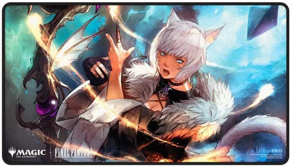 MTG UltraPro Playmat: Universes Beyond: Final Fantasy Black Stitched Premium - Y'shtola Rhul