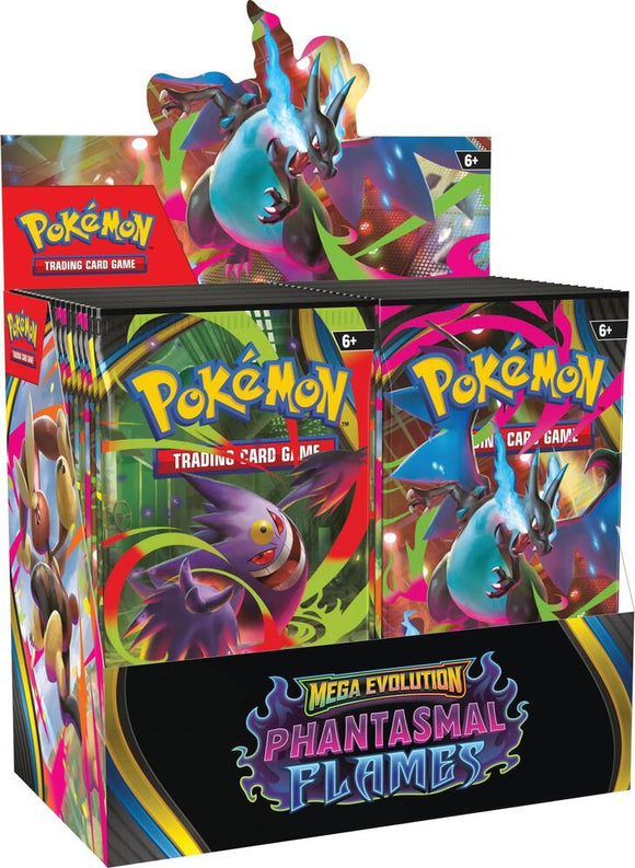 Pokémon Mega Evolution: Phantasmal Flames Booster Box **PREORDER **LIMIT 2 PER HOUSEHOLD