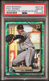 2024 Bowman Chrome Prospects Lunar Glow Refractor #BCP125 Paul Skenes PSA 10