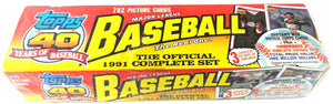 1991 Topps Baseball Factory Set