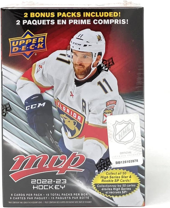 2022-23 Upper Deck UD MVP Hockey Retail Blaster Box
