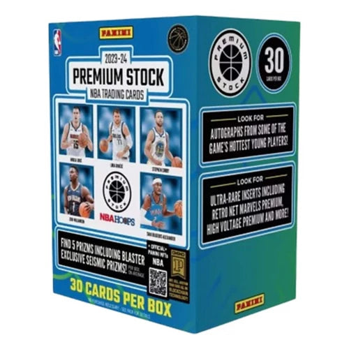 2023-24 Panini Hoops Premium Stock Basketball Retail Blaster Box