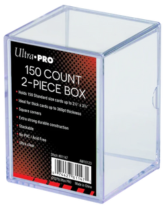 Ultra Pro 2-Piece Clear 150 Card Storage Box