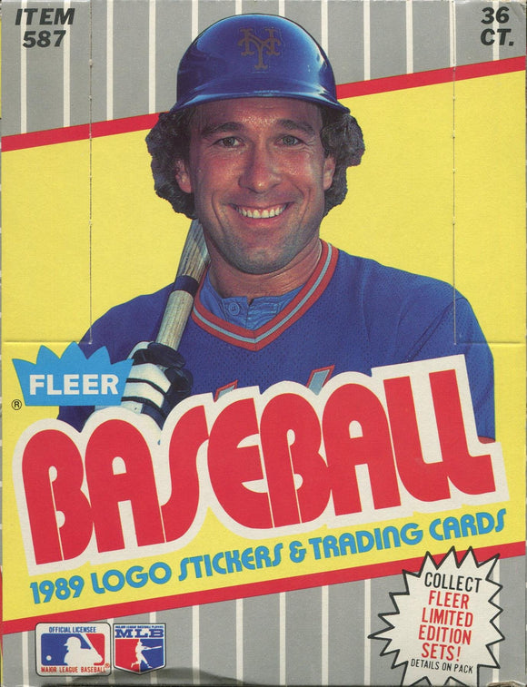 1989 Fleer Baseball Wax Box