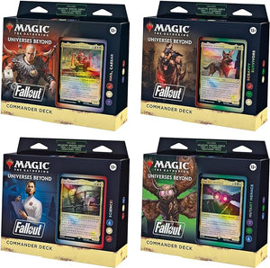 MTG Universes Beyond: Fallout Set of 4 Commander Decks Northwest Sportscards MTG Universes Beyond: Fallout Set of 4 Commander Decks Northwest Sportscards