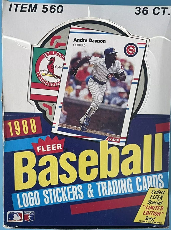 1988 Fleer Baseball Box 36/15