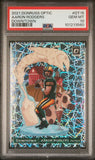 2021 Donruss Optic Downtown! #15 Aaron Rodgers PSA 10