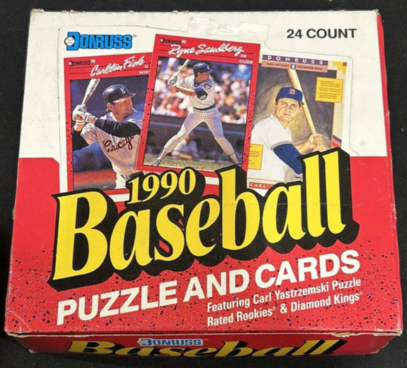 1990 Donruss Baseball Cello Box 24/37