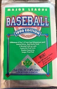 1990 Upper Deck UD Series 1 Low # Baseball Pack