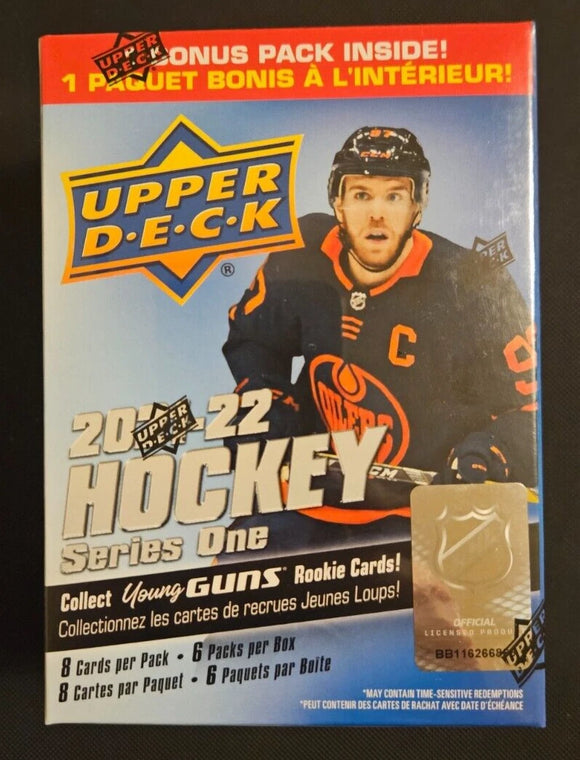 2021-22 Upper Deck UD Series 1 Hockey Retail Blaster Box **SALE