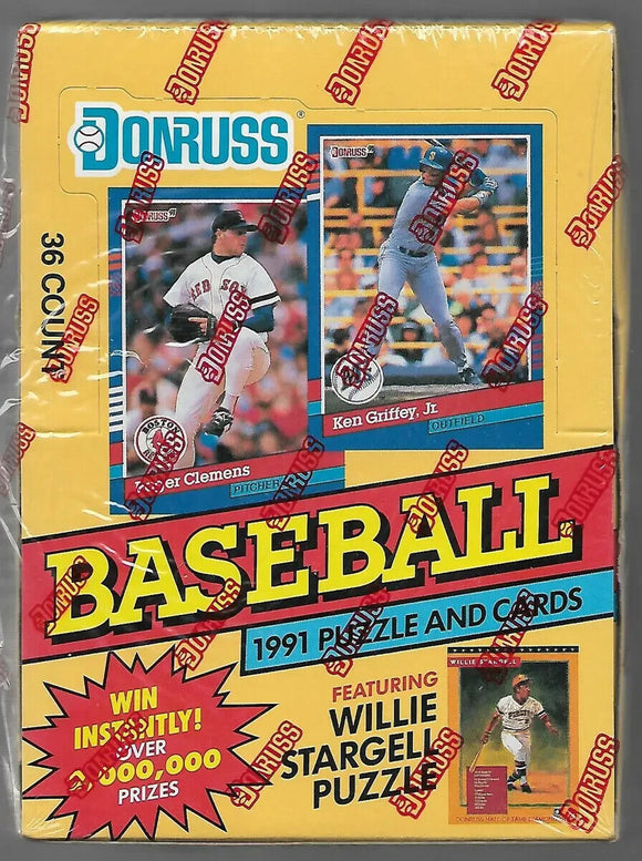 1991 Donruss Series One 1 Baseball Box 36