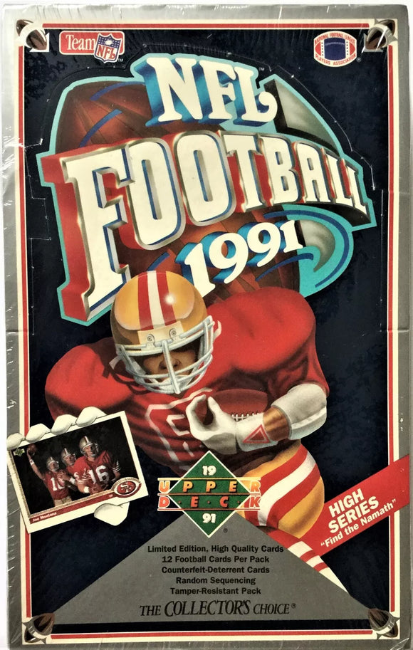 1991 Upper Deck UD Football High Series Hobby Box 