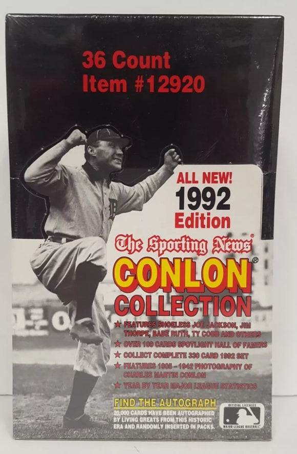 1992 Conlon Collection Baseball Box 36/15