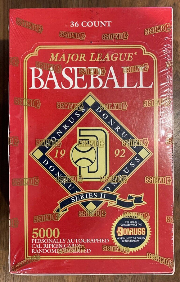 1992 Donruss Series 2 Baseball Box 36
