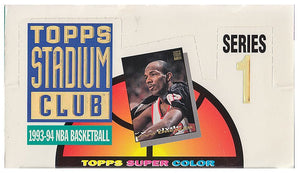 1993-94 Topps Stadium Club Series 1 One Basketball Retail Box