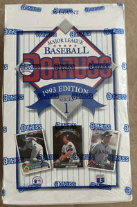 1993 Donruss Series 1 Baseball Box 36
