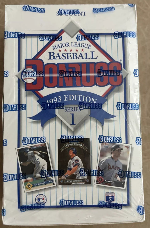 1993 Donruss Series 1 Baseball Box 36