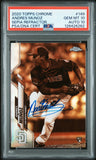 PSA 10/10 2020 Topps Chrome Sepia Refractor #149 Andres Munoz RC San Diego Padres Autographed POP4
