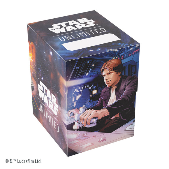 Star Wars: Unlimited Soft Crate Deck Box - HAN SOLO/ MILLENIUM FALCON