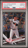 2017 TOPPS CHROME UPDATE #HMT50 AARON JUDGE UPDATE PSA 10