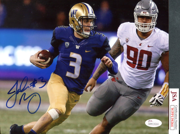 Jake Browning Washington Huskies 8x10 Photograph #1 w/JSA COA