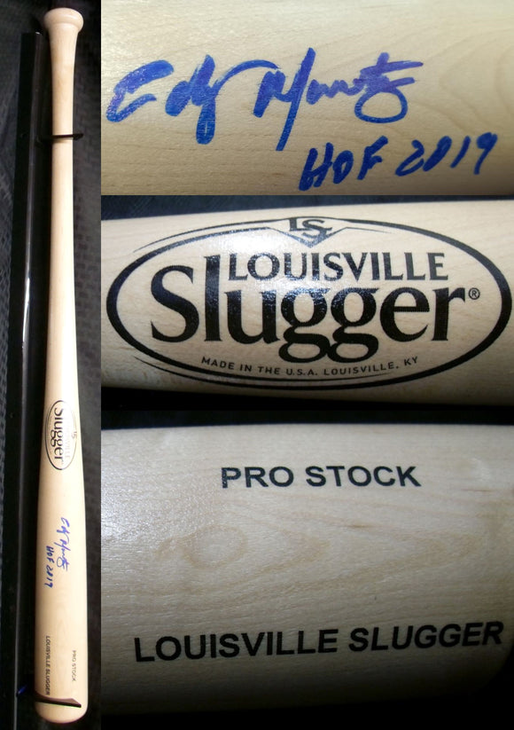 Edgar Martinez Autographed Signed Louisville Slugger Bat with 