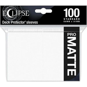 Eclipse Standard Sleeves: Matte Arctic White 100ct