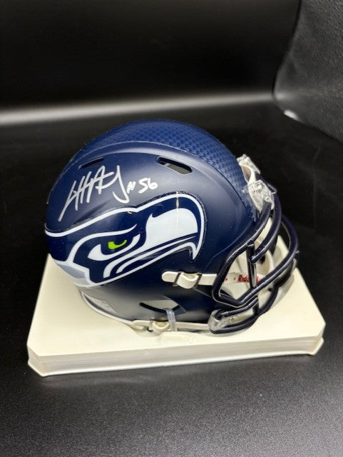 Cliff Avril Autographed Super Bowl 48 Mini Helmet with JSA Certification
