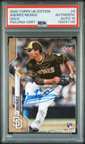 PSA DNA 10 2020 Topps UK Gold #4 Andres Munoz RC 19/25 San Diego Padres Autographed POP1