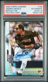 PSA DNA 10 2020 Topps Chrome Refractor #149 Andres Munoz RC San Diego Padres Autographed POP1