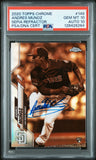 PSA 10/10 2020 Topps Chrome Sepia Refractor #149 Andres Munoz RC San Diego Padres Autographed POP4