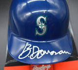 Brendan Donovan Signed Mariners Mini Batting Helmet JSA