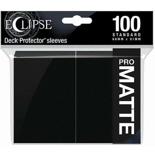 Eclipse Standard Sleeves: Matte Black 100ct
