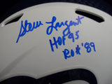 JSA Steve Largent Autographed Signed Inscribed Seattle Seahawks Riddell Flat White Full Size Replica Helmet