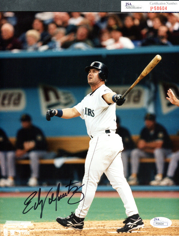 Edgar Martinez Autographed 8x10 Seattle Mariners Photograph B JSA