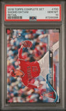 2018 TOPPS COMPLETE SET #700 SHOHEI OHTANI RETAIL PSA 10