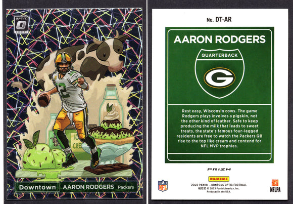 2022 Donruss Optic Downtown #2 Aaron Rodgers (NM-Near Mint)