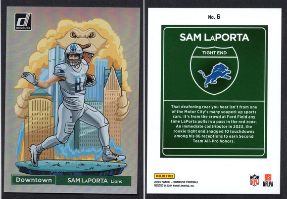 2024 Donruss Downtown! #6 Sam LaPorta (NM-Near Mint)