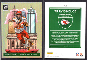 2024 Donruss Optic Downtown #7 Travis Kelce (NM-Near Mint)