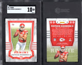 2017 Panini #104 Patrick Mahomes II RC SGC 10 (Gem Mint)
