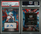 2023 Wild Card Metallix Drake Maye Fractal Red/Blue Auto 1/1 PSA 9 Auto 10