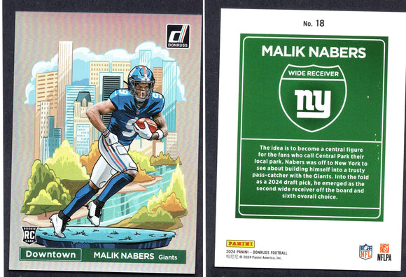 2024 Donruss Downtown! #18 Malik Nabers