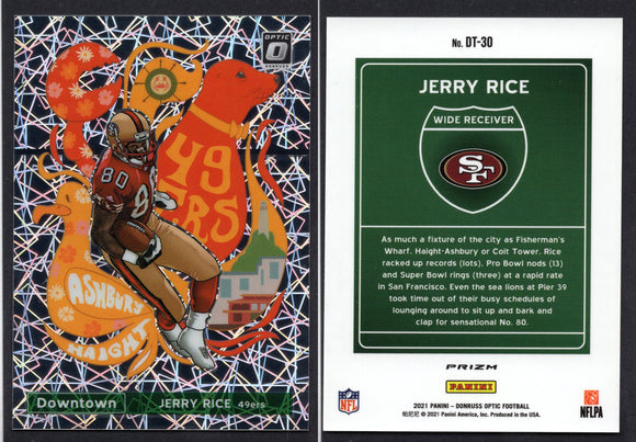 2021 Donruss Optic Downtown! #30 Jerry Rice (NM-Near Mint)