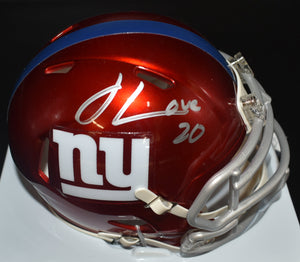 Julian Love Signed NY Giants Flash Style Mini Helmet JSA COA