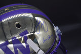 Jake Browning UW Full Size Gold Chrome Replica Helmet JSA