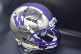 Jake Browning UW Full Size Gold Chrome Replica Helmet JSA