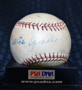 Tris Speaker Autographed Baseball PSA/DNA COA