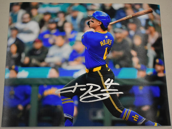 Josh Rojas Signed 8x10 Photograph #1 Swinging
