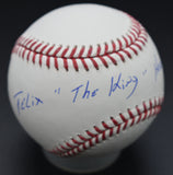 Felix Hernandez MLB Baseball w/the King Inscription JSA COA