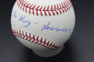 Felix Hernandez MLB Baseball w/the King Inscription JSA COA